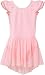MdnMd Girls' Flutter Sleeve Dress Leotard (4-6 / Small, Ballet Pink)
