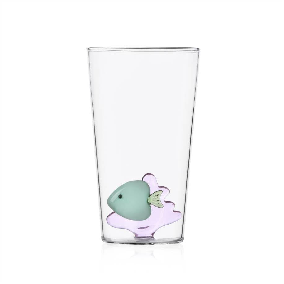 Set 6 Bicchieri Longdrink Ichendorf Marine Garden - Decorati A Mano Con Motivi Marini, Lavabili In Lavastoviglie