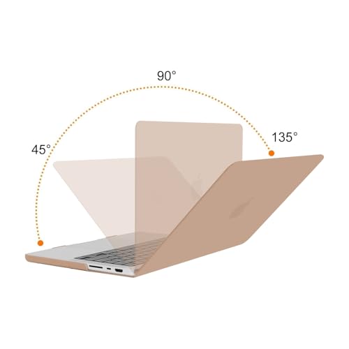 Image of MOSISO Compatible with MacBook Pro 14 inch Case 2025 2024 2023 2022 2021 M5 M4 M3 M2 M1 A3434 A3112 A3185 A3401 A2918 A2992 A2779 A2442, Hard Shell&Keyboard Cover&Screen Film&Pouch,Bronze Brown