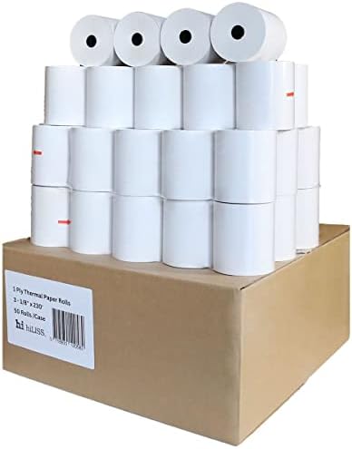 (50 Rolls) 3 1/8" x 230' BPA Free Premium A Grade POS Thermal Receipt Printer Paper