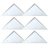 Vermeiden Sie Schäden mit unserem Set aus sechs stabilen Kunststoff-Eckenschutz, entworfen für Tischkicker (weiß)