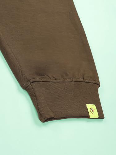 Image of KiddoPanti Boys Cotton Joggers | 100% Cotton Single Jersey | 2 Side Cargo Pockets with Flap | Elasticated Waist Band with Functional Drawcord | Soft & Breathable Track Pants