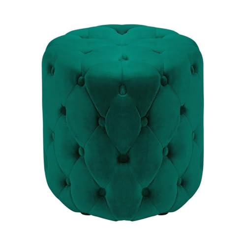 Tabouret ottoman vert autour d'une table basse pour vos soirées