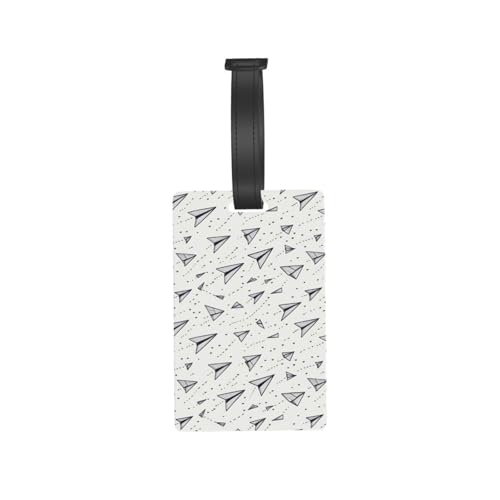 Etiquetas de equipaje para maletas, etiquetas de papel vintage con impresión de avión, identificadores de equipaje para maletas, etiquetas de identificación, bolsa de nombre, accesorios de viaje con