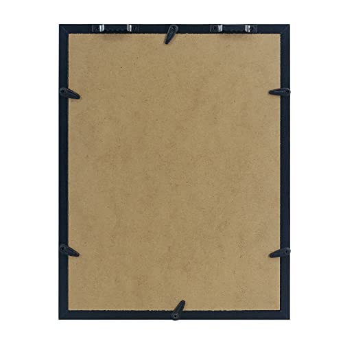 Image of GraduationMall 8x10 Top Loading Shadow Box Frame with HD Glass,Wood Display Case with Slot,1.25 inches Interior Depth,Ideal for Wine Bottle Caps,Tickets,Shells,Stamps and More,Black