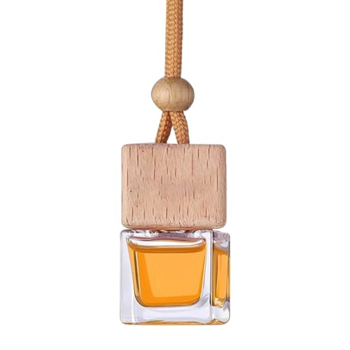 Ambientador de coche para colgar, botella de vidrio con aroma a musgo dulce, difusor de perfumes para coche