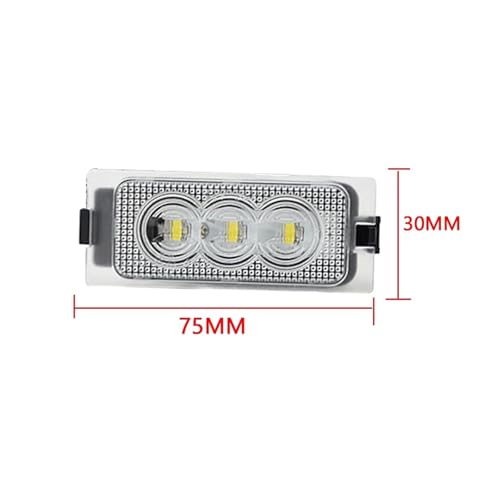 Lámpara matrícula trasera LED para solucionar fallos de luz en coche Ford 5