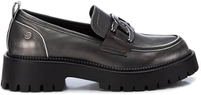 XTI 143291, Mocasín Mujer, Plomo, 39 EU
