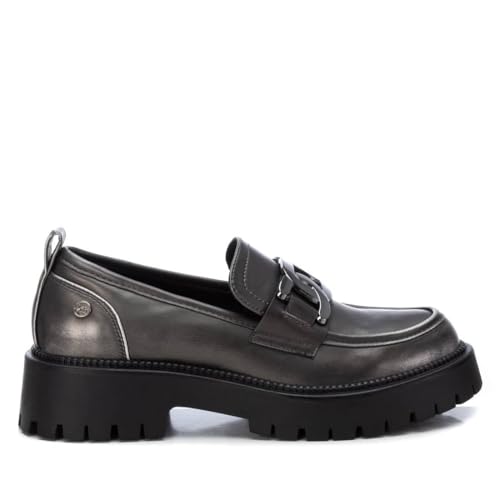 XTI 143291, Mocasín Mujer, Plomo, 39 EU