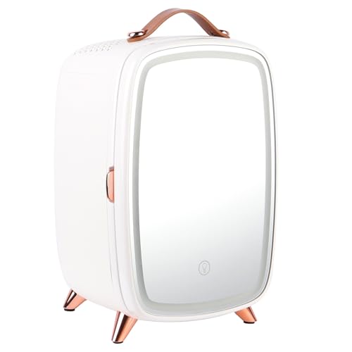 Mini Geladeira Beauty porta espelhada e LED – 6L Minicool