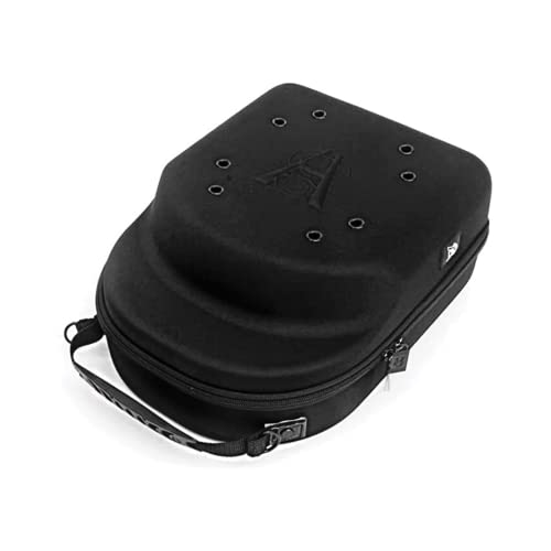 Homiegear Hat Carrier Case for 6 Caps | Water Resistance Quality Crush Proof Neoprene Cap Carrying Bag | Cap Storage for Caps with Easy to Carry Handle (Black)