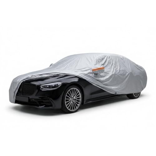 Image of myTVS 100% Waterproof Car Body Cover for Mercedes S-Class - Custom-Fit, Double-Layer, UV & Dust Proof, Mirror Pockets & Elastic Clip Lock (CSK 10B)