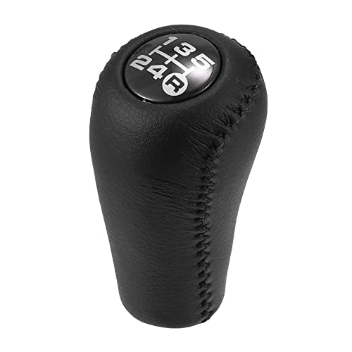 X AUTOHAUX Car Manual Automatic Gear Stick Shift Knob 5 Gear for Toyota 4Runner 1991-2001 Pickup SR5 6 Cyl 3.0L 1991-1995 Car Shift Head Faux Leather Black