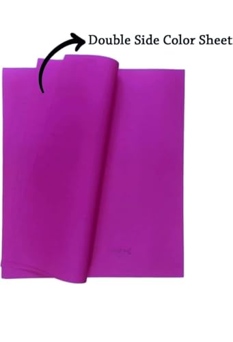 Image of SEJASCOLLECTIONS | Pack of 20 | Dark Pink, Bright, A1, BIG / FULL Size, Pastel Sheets / Chart Paper, Used in art and craft, collage, projects, posters etc. Plain / Unrulled, Size: 70x56 centimeters, 200 GSM thickness.