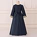 Muslim Girls Embroidered Abaya Prayer Dress Middle East Muslim Dubai Robe Vintage 2025 Ramadan Eid Kaftan for 4-8 Years