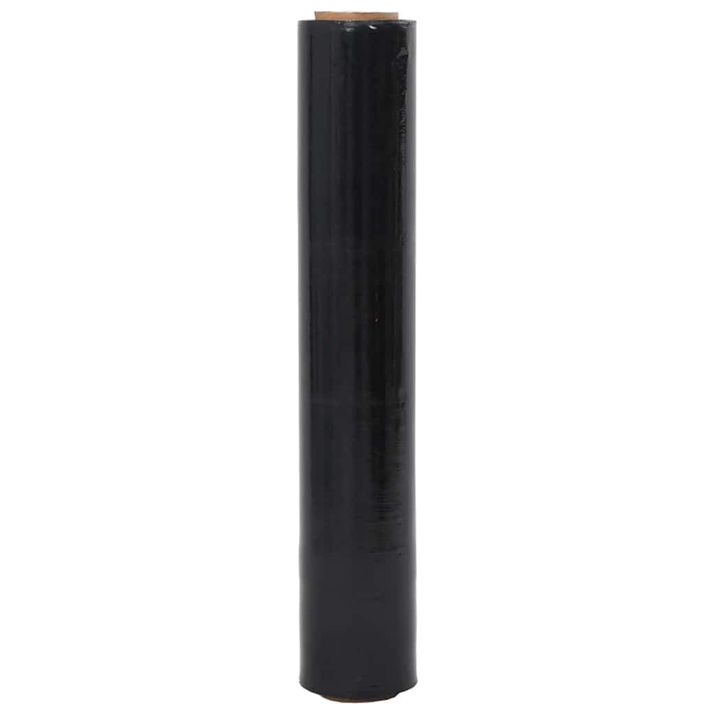 Film Estensibile 6 pz Nero 23 μm 50 cm x 300 m,Pellicole Estensibili per Imballaggio,Film Estensibile-4104881