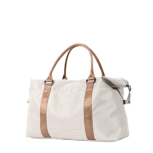 Compatible For Bag 45x36x20 Travel Men Women Large-Capacity Hand Luggage Short Distance Weekender Overnight duffel(Beige Brown)