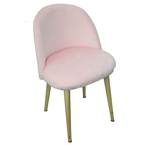 Preisvergleich Produktbild BHP Stuhl, Samt, rosa, Holzfüsse Natur