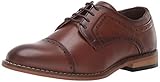 STACY ADAMS Boys' Dickinson Cap-Toe Oxford, Cognac, 6 M US Big Kid