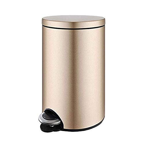 Poubelle de cuisine en acier inoxydable 5L à pédale pour salle de bain et bureau