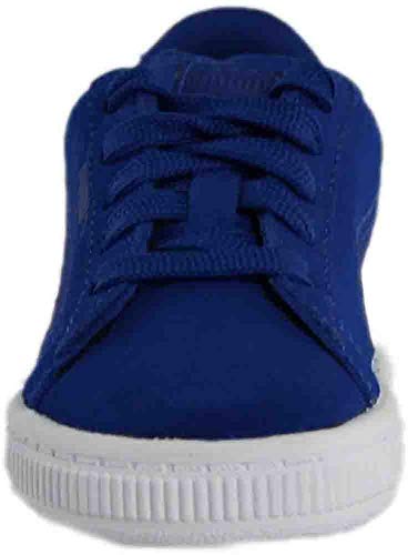 PUMA Puma Unisex-Baby Suede Classic Badge Sneaker, True Blue, 4 M US Toddler