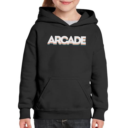 Sweat à Capuche Enfant Art Retro Gaming avec Impression Premium Durable