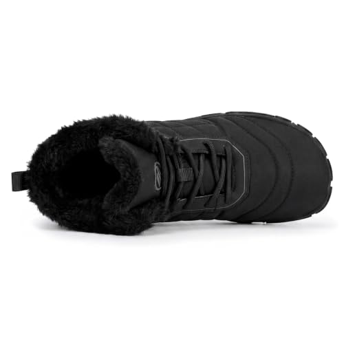 Image of Snow Boots for Women Winter Warm Fuzzy Non Slip Ankle Boots
