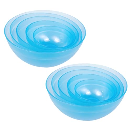 LOLIPPYY 10 piezas Cuencos Plásticos para Mascarillas Faciales DIY Herramienta Cosmética Multifuncional para Colores Aleatorios Material Flexible y Fácil Limpieza Color Color Aleatorio