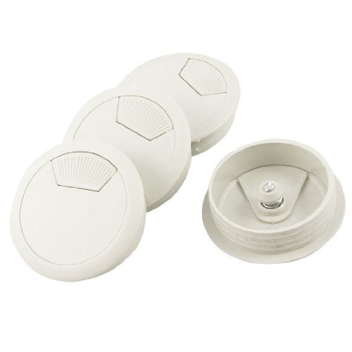 Alcoa Prime2Dia Round Plastic Desk Computer Grommet Hole Wire Cover