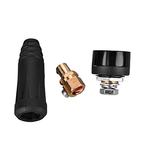 1Pcs DKJ Series European Style Welding Cable Rapid Connector, Cable Quick Fitting Adapter Optional DKJ10-25 DKJ35-50(DKJ35-50 Black)