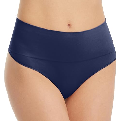 Image of SPANX SPANXshape Everyday Shaping Thong - Core Control Shapewear Underwear - Invisible Under Clothes - Seamless Design
