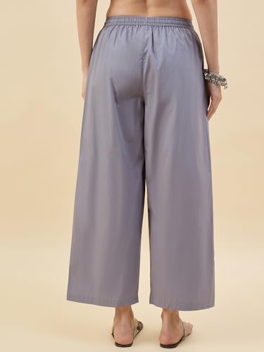 Image of Nermosa Women's Loose Cotton Relaxed Fit Palazzo