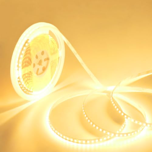 Image of SUYOOULIN LED Strip Lights, SMD 2835 1200 LEDs Light Strips, 33ft /10m 18000LM Flexible AC 110V Waterproof IP68 LED Ribbon Lighting for DIY Christmas Home Indoor Outdoor Decor(Warm White 3000K)