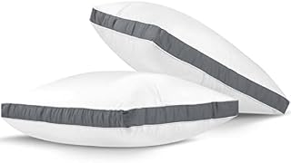Utopia Bedding Pillows 2 Pack, (Grey) Hotel Quality Pillows, Cotton Blend Fabric, Bed Pillow for Back, Stomach or Side Sleepers