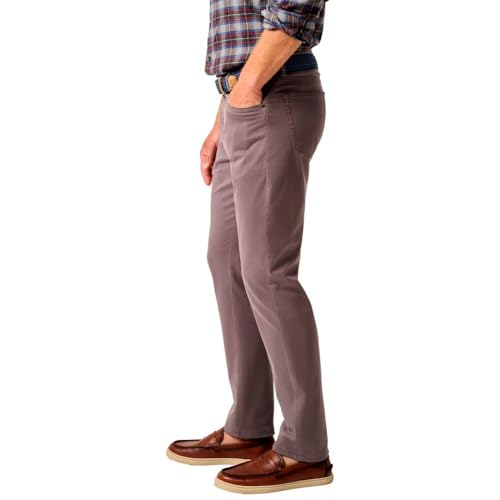 johnnie-O Men's Carmel Sateen 5-Pocket Pant, Pewter2