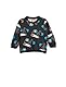 Koton Babyboy Sweatshirt Crane Printed Crew Neck Long Sleeve Brushed Interior