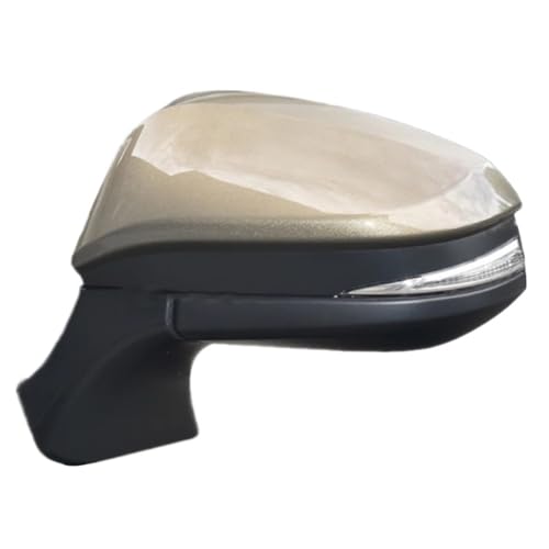 車のバックミラーアセンブリアクセサリートヨタハリアー用と互換性 2020 2021 2022 自動サイドミラー折り畳まれたカメラメモリ(17 pin golden Left)