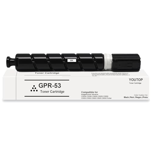Toner noir GPR-53 pour ImageRunner Advance C3520 C3325, l'allié de vos dossiers de bureau