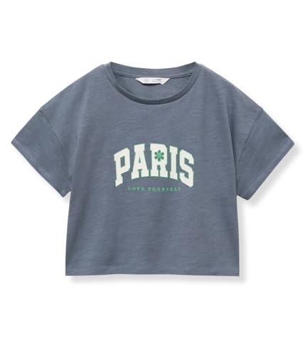 Image of Alan Jones Clothing Girls Crop T-Shirt | Short Length Drop Shoulder Tee | Printed Casual Top for Girls