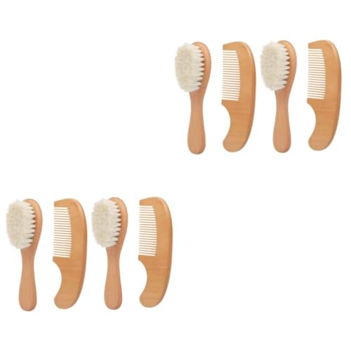 FRCOLOR 4 Pcs Cute Hair Brush Set Comb and Brush for Toddlers Baby Hair Comb for Infants Easy to Use