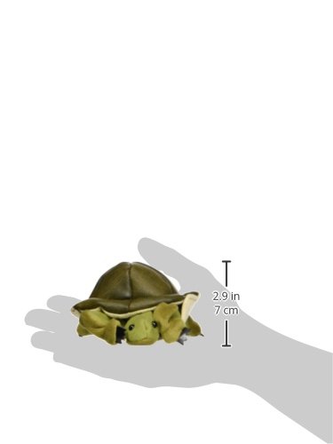 Folkmanis Turtle Finger Puppet, Grün, Braun
