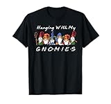 Hanging with My Gnomies Funny Gnome Friend Christmas T-Shirt Small
