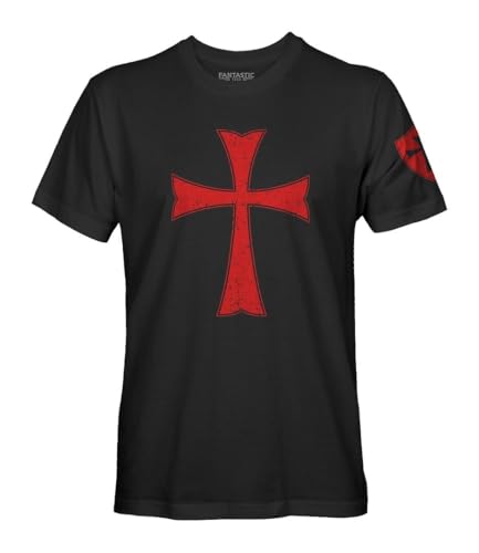 Amazon.com: Knights Templar Holy Crusader Cross T Shirt for Men