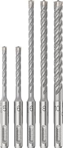 Bosch 5x PRO SDS plus-5X Hammerbohrer-Set (für Beton, Kalk- und Sandsteine, Ø 5-10 mm, Professional Zubehör Bohrhammer)