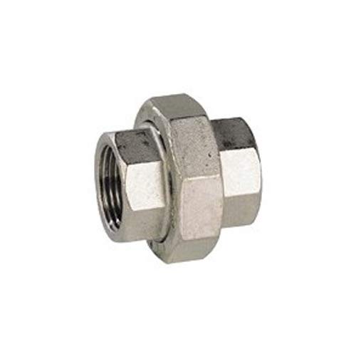 Raccord Union Inox Droit Mâle-Femelle 1/2'' - Sféraco, Longueur 53.5 Mm