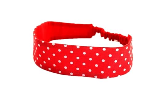 Générique - Bandeau cheveux fille à pois rouge et blanc