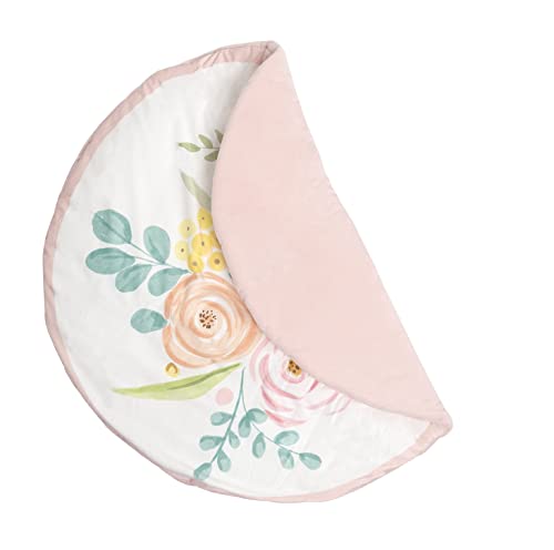 Kate & Milo Floral Playmat, Portable And Washable Infant Tummy Time And Play Gym Mat, Baby Girl Accessories, Gift For New And Expecting Parents, Reversible #TOP1