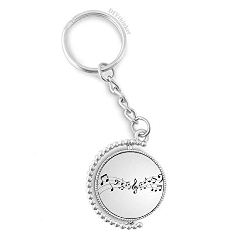 Anneau porte-keyholder rotatif 1,2 pouce x 3,5 pouces multicolore