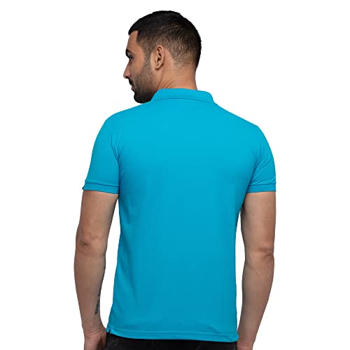 Image of Status Quo Men's Polo T-Shirt | Rich Cotton Blend | Slim Fit | All Day Comfort | Contrast Inner Placket | Polo Collar