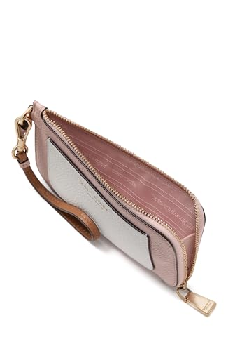 kate spade new york Ava Pebbled Leather Coin Card Case Wristlet, Colorblocked Rose Smoke Multi2